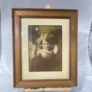 Antique “Cupid Awake” Morris Burke Parkinson print